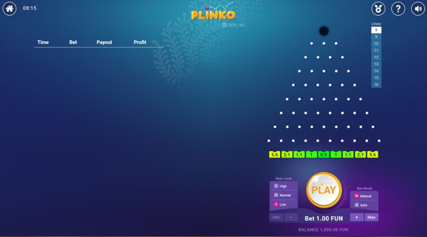 Un juego de azar en tendencia: el juego Plinko