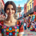 ¿Cómo se llama el traje típico de Oaxaca mujer?